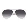 Bottega Veneta Bv1305s Linea Unapologetic 008 Silver Grey Sunglasses In Gray
