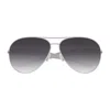 Bottega Veneta Bv1305s Linea Unapologetic 008 Silver Grey Sunglasses In Gray