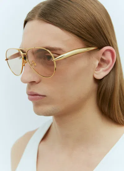 Bottega Veneta Bv1305s Sunglasses In Gold