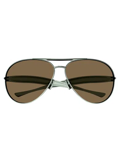 Bottega Veneta Bv1305s Sunglasses In Green Green Brown