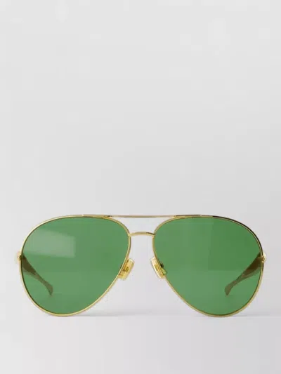 Bottega Veneta Bv1305s Sunglasses Metal Frame Double Bridge In Green