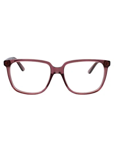 Bottega Veneta Bv1315o Glasses In Burgundy-burgundy-transparent