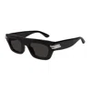 Bottega Veneta Bv1321s-001 Black-black-grey In Black-black-grey
