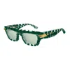Bottega Veneta Bv1321s003-green-green-green In Green