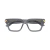 Bottega Veneta Bv1324o Linea Mitre 005 Grey Trasperent Glasses In Gray