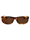 Bottega Veneta Havana-havana-brown Recycled Acetate Sunglasses In Brown