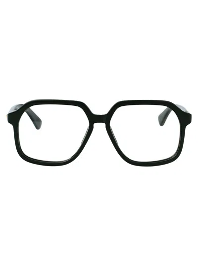 Bottega Veneta Bv1329o Glasses In Green-green-transparent