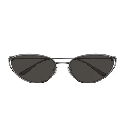 Bottega Veneta Bv1330s Linea Knot 001 Ruthenium Grey Sunglasses In Black