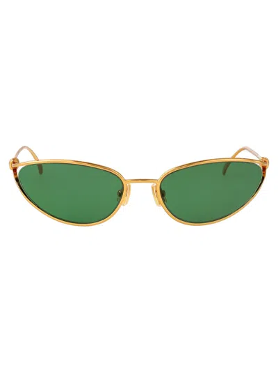 Bottega Veneta Bv1330s Metal Cat-eye Sunglasses In Multi