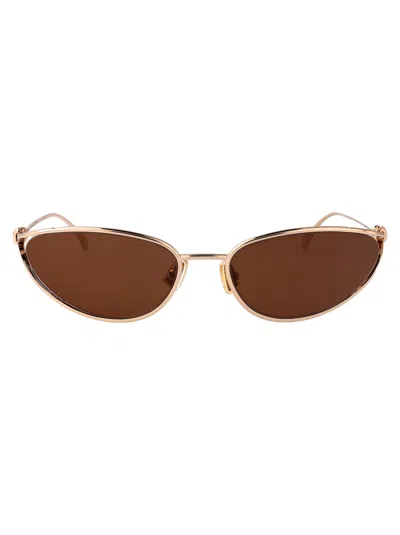 Bottega Veneta Bv1330s Sunglasses In Gold