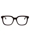 Bottega Veneta Brown-brown-transparent Acetate Glasses In Black