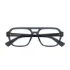 Bottega Veneta Bv1336oa Linea New Classic 003 Grey Transparent Glasses In Black