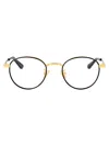 Bottega Veneta Bv1337oj Glasses In Gold-gold-transparent