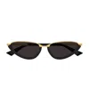 Bottega Veneta Recycled Acetate And Metal Cat-eye Sunglasses In Black
