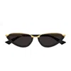 Bottega Veneta Recycled Acetate And Metal Cat-eye Sunglasses In Black