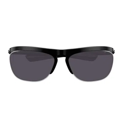 Bottega Veneta Speed Rectangular Sunglasses In Black