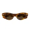 Bottega Veneta Eyewear Cat-eye Frame Sunglasses In Brown