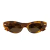 Bottega Veneta Eyewear Cat-eye Frame Sunglasses In Brown