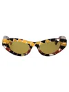 Bottega Veneta Multicolor Acetate Sunglasses In Multicolor-multicolor-yellow