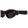 Bottega Veneta Bv1350s-001black-black-grey In Black
