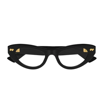 Bottega Veneta Bv1354o Linea Ribbon 001 Black Glasses