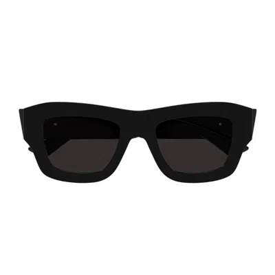 Bottega Veneta Bv1357s Linea Ribbon 001 Black Grey Sunglasses