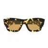 Bottega Veneta Bv1357s Linea Ribbon 003 Havana Brown Sunglasses