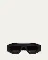 Bottega Veneta Bv1358s Recycled Acetate Aviator Sunglasses In Black