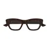Bottega Veneta Bv1360o Linea Ribbon 007 Havana Glasses In 003