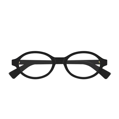 Bottega Veneta Bv1367o Linea Triangle 001 Black Glasses