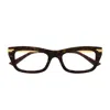 Bottega Veneta Bv1371o Linea Ribbon 002 Havana Gold Glasses