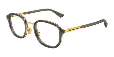 Bottega Veneta Bv1376o 004 Men's Glasses Clear Size 49 - Free Lenses - Blue Light Block Available In Multi