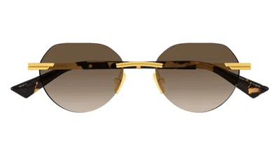 Bottega Veneta Sunglasses In Gold