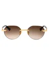 Bottega Veneta Bv1379s Sunglasses In Gold
