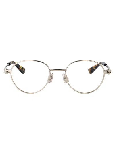 Bottega Veneta Silver-silver-transparent Metal Glasses In White