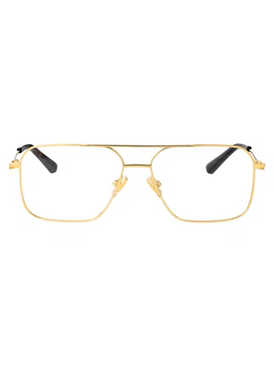 Bottega Veneta Bv1384o Metal Optical Frame Eyeglasses In Gold