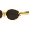 Bottega Veneta Bv1386s Sardine Linea Signature Icons 001 Gold Grey Sunglasses In Gold