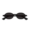Bottega Veneta Bv1388s Linea Ribbon 001 Black Grey Sunglasses
