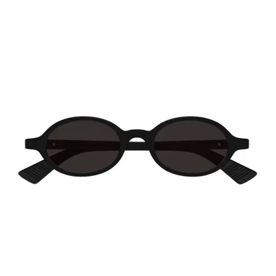 Bottega Veneta Bv1388s Linea Ribbon 001 Black Grey Sunglasses