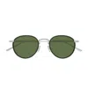Bottega Veneta Forte Panthos Round Sunglasses In Green