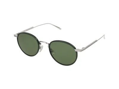 Bottega Veneta Bv1389s Round Metal Frame Sunglasses In Metallic