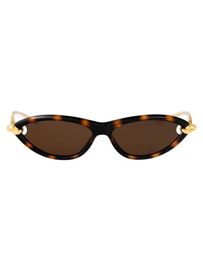 Bottega Veneta Bv1390s Cat-eye Tortoiseshell Sunglasses In Brown
