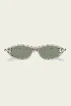 Bottega Veneta Bv1390s-005 Silver Green In Purple