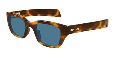 Bottega Veneta Bv1393s 006 Occhiali Da Sole Tartarugatishell Per Uomo In Brown