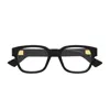 Bottega Veneta Bv1403o Linea Intrecciato Eyeglasses In Black