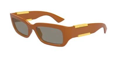 Bottega Veneta Bv1406s 004 Occhiali Da Sole Marroni Per Uomo In Brown