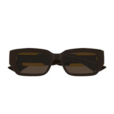 Bottega Veneta Bv1406s Linea Ribbon 003 Brown Sunglasses