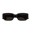 Bottega Veneta Bv1406s Linea Ribbon Sunglasses In Black