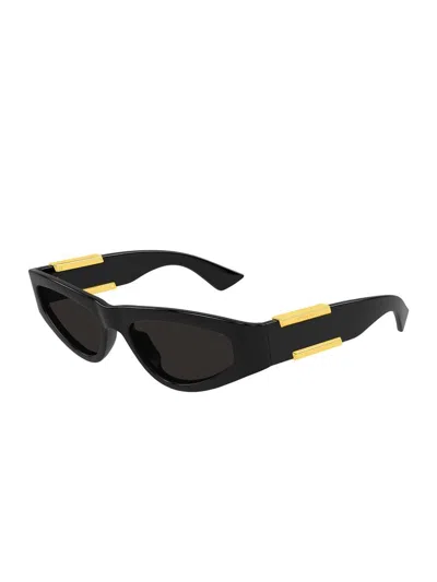 Bottega Veneta Bv1407s Bio-injection Frame Sunglasses In Black