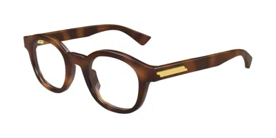 Bottega Veneta Bv1413o 005 Men's Glasses Tortoiseshell Size 46 - Free Lenses - Blue Light Block Available In Brown